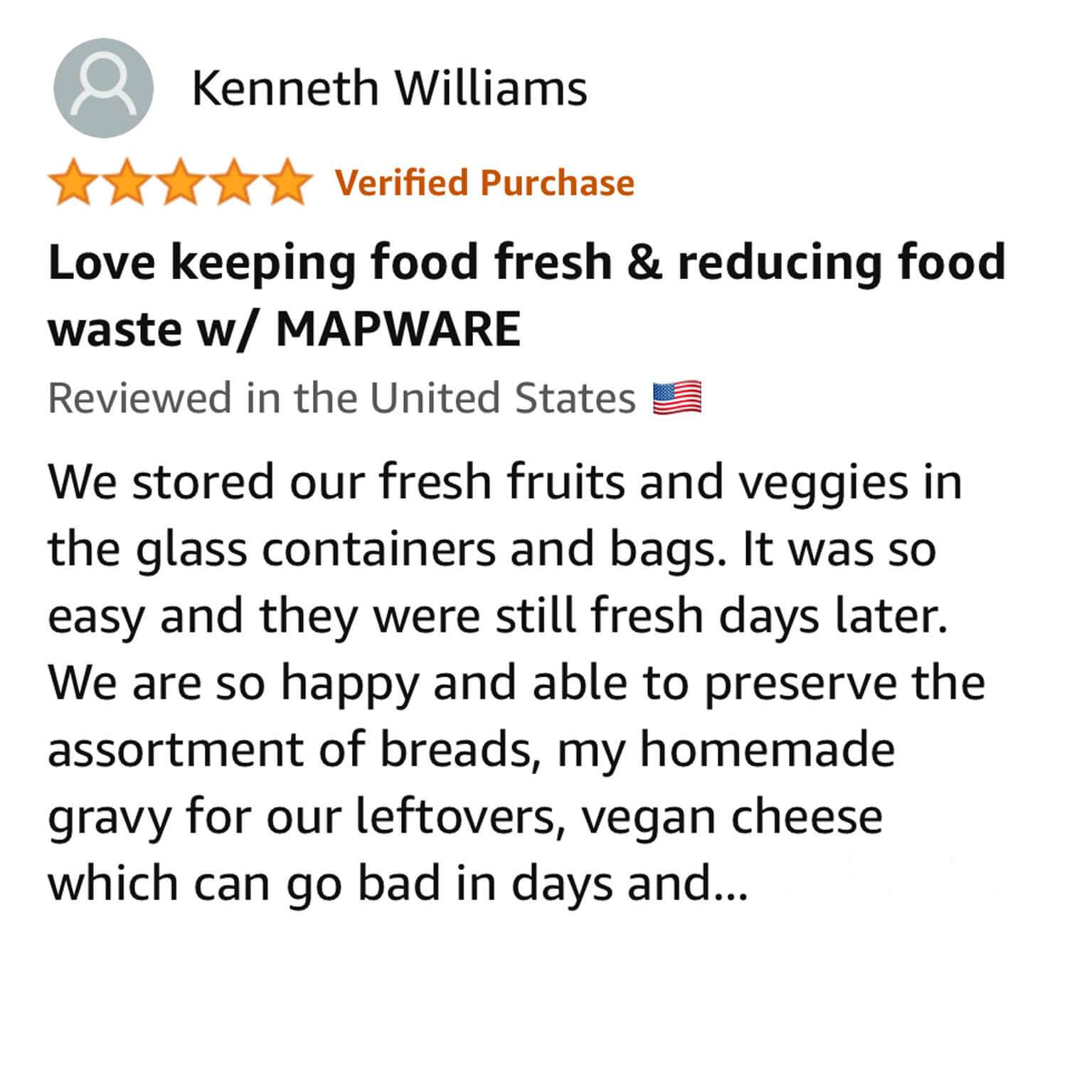 Actual Amazon Review for MAPWARE