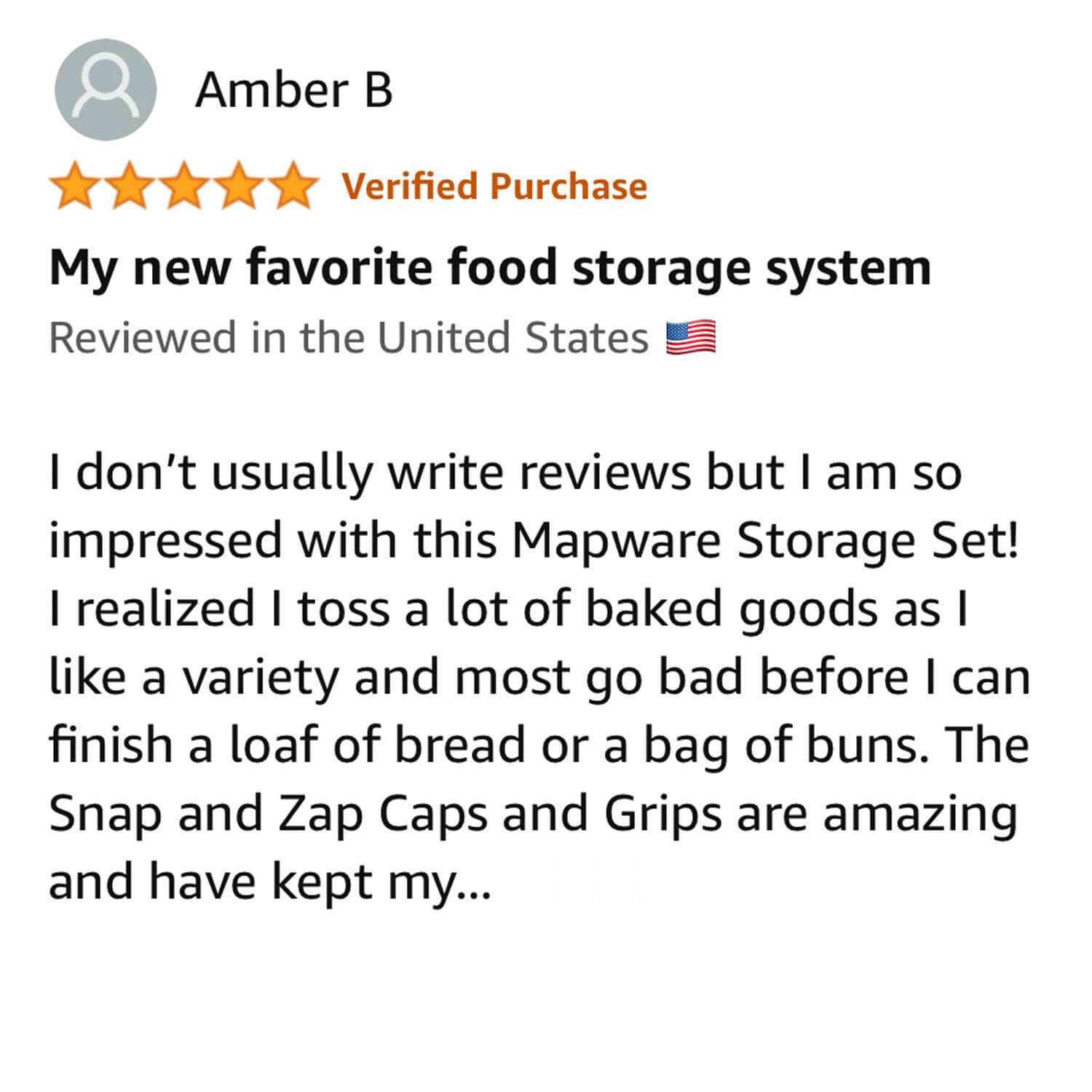 Actual Amazon Review for MAPWARE